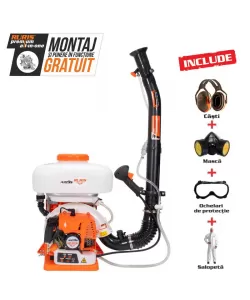 Atomizor RURIS A109 S + kit echipament de lucru profesional {masca+ochelari+salopeta+casti} 3 CP